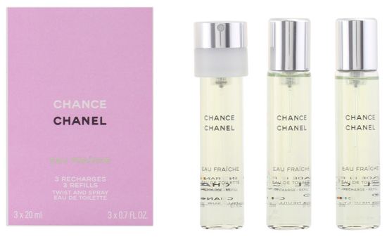 Chance Eau Fraiche Eau De Toilette Refill 3X Vaporizer 20 ml Chance Eau Fraiche Eau De Toilette Refill 3X Vaporizer 20 ml