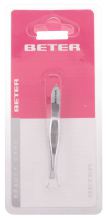 Chromeplated straight-tip tweezers Chromeplated straight-tip tweezers