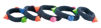 Elastic Pop Scrunchies with Triangles 5 Units Elastic Pop Scrunchies with Triangles 5 Units