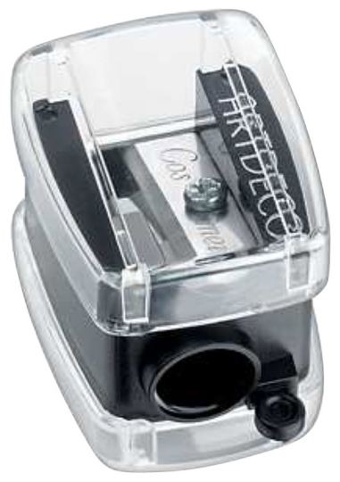 Plastic-coated pencil sharpener for eyeliners Plastic-coated pencil sharpener for eyeliners