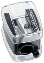 Plastic-coated pencil sharpener for eyeliners Plastic-coated pencil sharpener for eyeliners