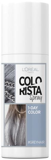 L'Oreal Paris Temporary Hair Coloring Spray #6-Grey 75 ml L'Oreal Paris Temporary Hair Coloring Spray #6-Grey 75 ml