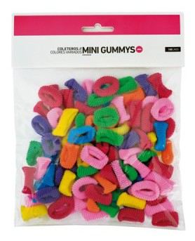 Mini Scrunchies Assorted colors Mini Gummys 100 units Mini Scrunchies Assorted colors Mini Gummys 100 units