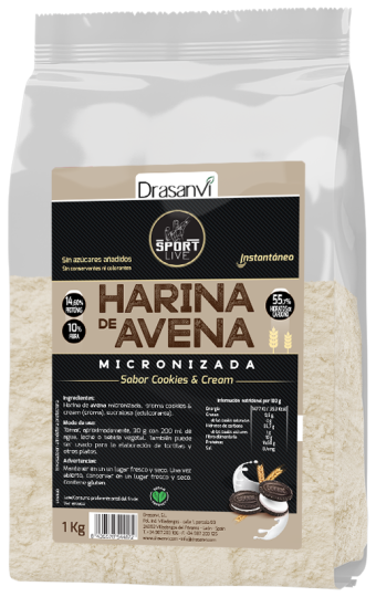 Drasanvi Oatmeal Cookies & Cream Sport live 1 kg