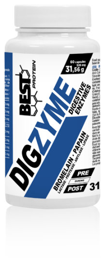Best Protein Digzyme 60 C&aacute;psules 526 mg No Taste