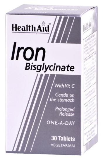 Iron Bisglycinate With Vit.C 90Comp. Health Aid