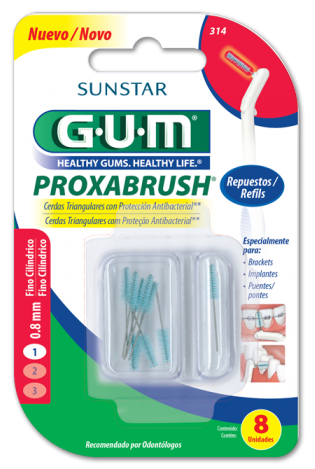 Interdental Proxabrush Refills Fine Cylindrical