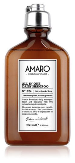 Amaro All in One Daily Shampoo n1924 hair / beard / body 250 ml Amaro All in One Daily Shampoo n1924 hair / beard / body 250 ml